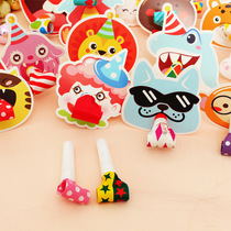 New childrens cartoon party supplies blowing dragon whistle cheering props blowing dragon toy whistle factory