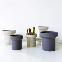 Korean creative Nordic personalized green plant pottery pot beautiful internet celebrity flower shop pottery pot ins style succulent flower pot