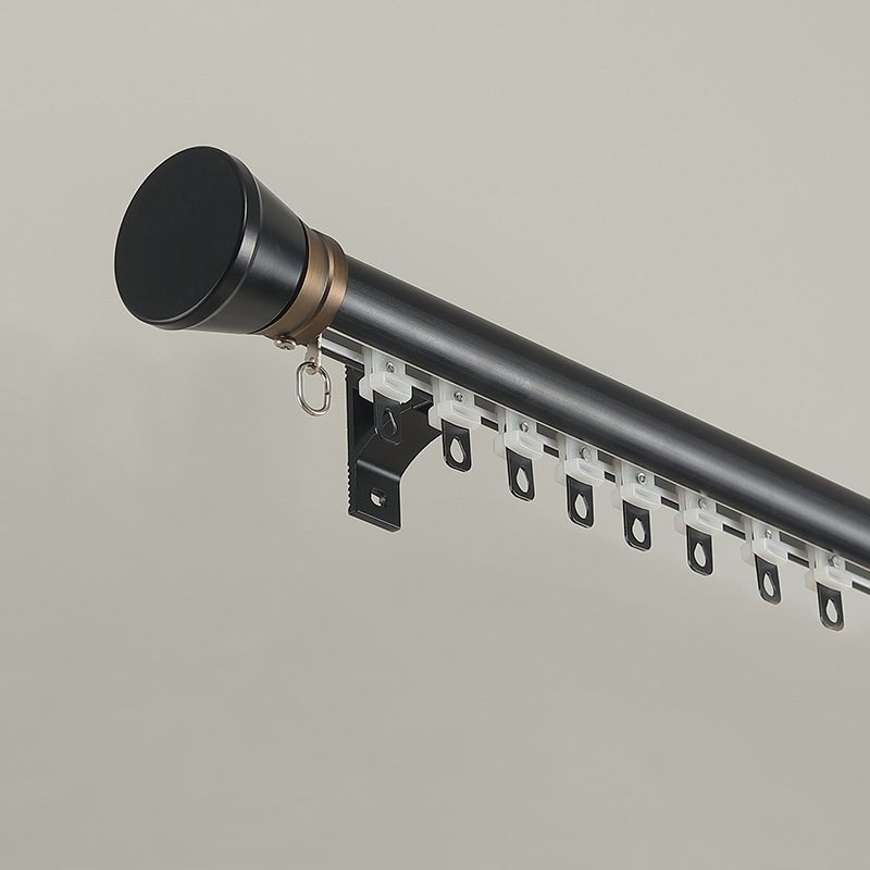 Light Luxury and Elegant Curtains Roman Rod Lower Slide Rail Aluminum Alloy Track Silent Strip Classy Single and Double Pole Simple Scandinavian Light Luxury and Elegant Curtains Roman Rod Lower Slide Rail Aluminum Alloy Track Silent Strip Classy Single and Double Pole Simple Scandinavian