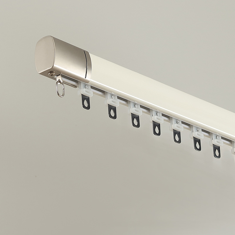 Light Luxury Roman Rod Sliding Track Curtain Rod Aluminum Alloy Single/Double Track Silent Pulley Invisible Non-Visible Guide Rail Light Luxury Roman Rod Sliding Track Curtain Rod Aluminum Alloy Single/Double Track Silent Pulley Invisible Non-Visible Guide Rail