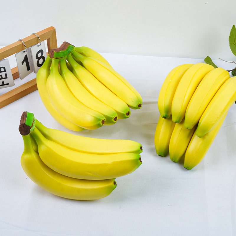Simulated Banana, Imperial Banana, Plastic Banana Bunch, Fake Fruit Bunch Model, in Stock, Cabinet Decoration, Photography Props Simulated Banana, Imperial Banana, Plastic Banana Bunch, Fake Fruit Bunch Model, in Stock, Cabinet Decoration, Photography Props
