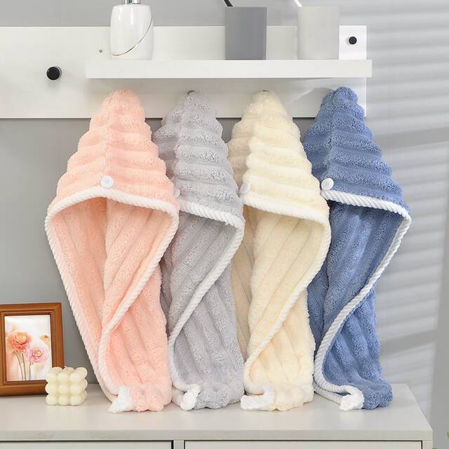 Household strong water-absorbent dry hair cap, quick-drying, ultra-thick hair-wiping towel, quick-drying, non-shedding, blow-free new shower cap