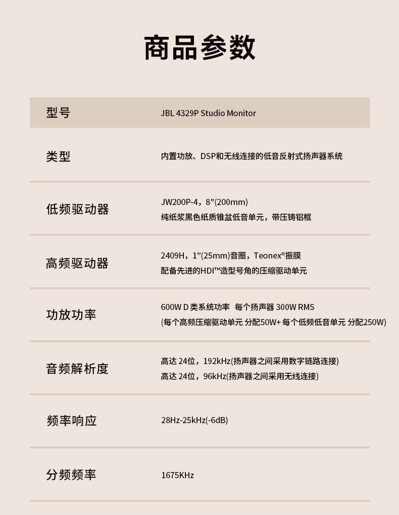 JBL 4329P有源HIFI音响插图14