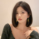 여성용 유행의 기질 음극 대기 귀 케이블 2023 새로운 유행 이어링 고급 귀걸이 가벼운 고급 이어링