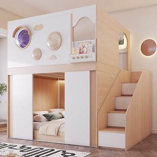Privacy bed space capsule upper and lower mutual bed partition sliding door zg-90218 double non-disturbing bunk bed