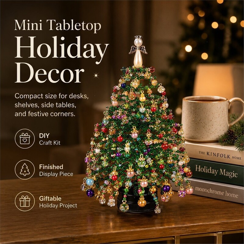 Innovative and Cute New DIY Beaded Christmas Tree Handmade Beaded Christmas Tree Set Innovative and Cute New DIY Beaded Christmas Tree Handmade Beaded Christmas Tree Set
