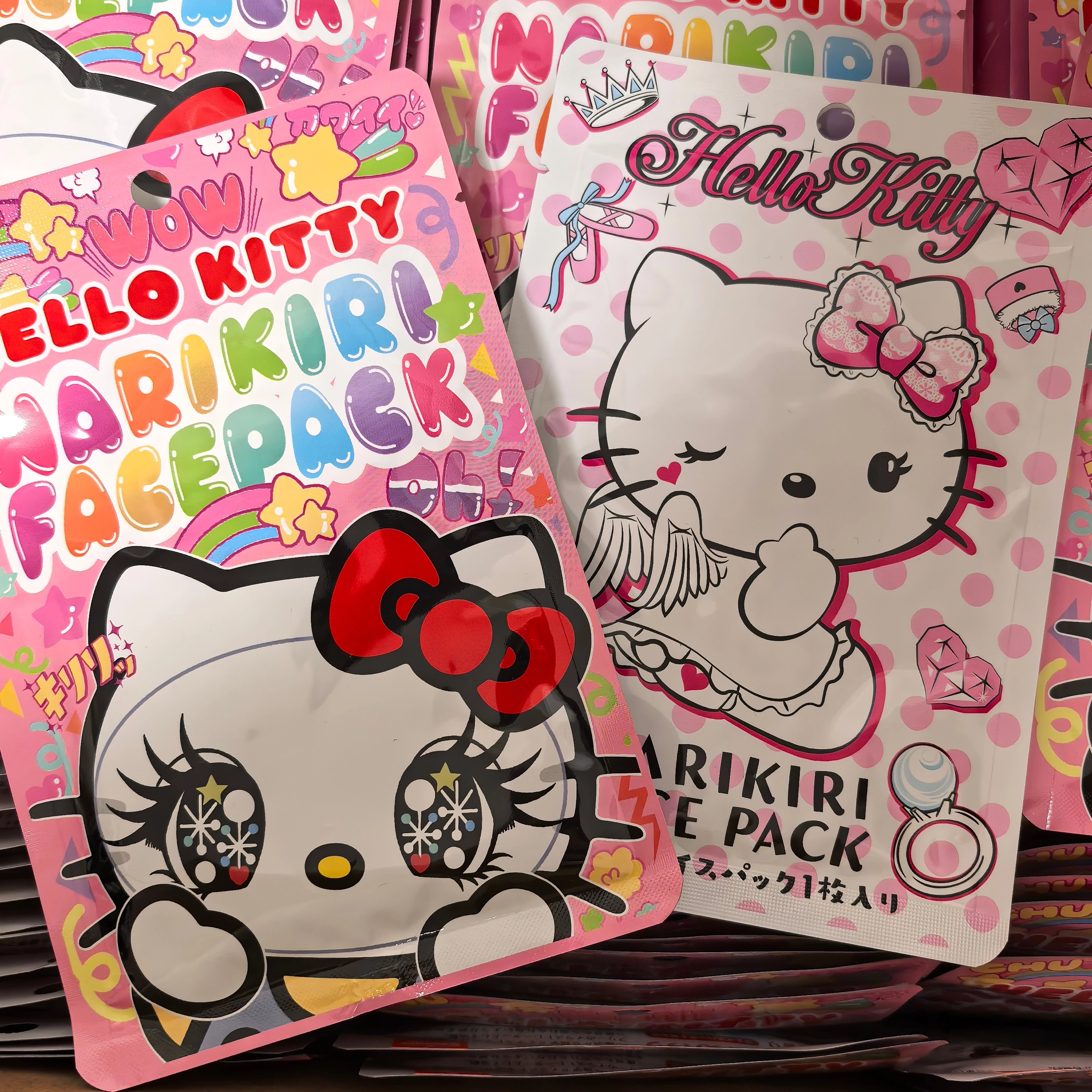 Санрио, hello Kitty, японская мультяшная маска на лицо, (Physicals), 2 штуки
