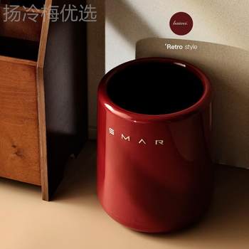 Grade red trash can vgs high-value household capacity high volume 1 without 2l cover living room kitchen bedroom storage bin paper