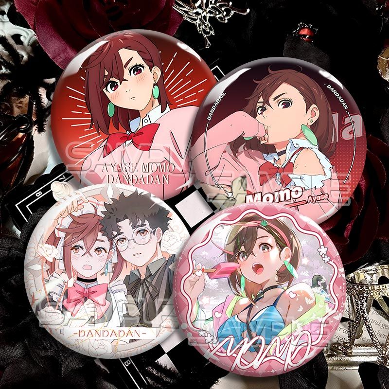 Daredevil Party Ayase Momo Takakura Ken Double Flash Silver Glitter Badge Anime Merchandise Trendy Toy Ita Bag Decoration Pendant