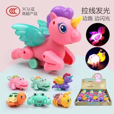 Clockwork toy cable glowing new strange baby gifts children creative small toys street stall explosive toys