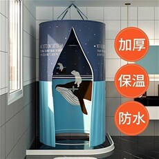 Ванна корпуса 冬天洗澡浴罩保温保暖浴帐家用加厚保温罩浴室免安装围帐防水浴帘