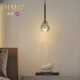 Oimg British Minimalist Modern Bedside Pendant Light Bedroom Light Luxury High-End Foyer Bar Creative Atmosphere Lamp