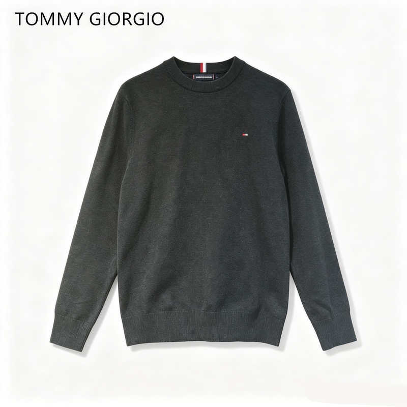 [Fangfang Highly Recommends] [Tommy Giorgio] Round Neck Sweater Knitwear Tb British Style 9938