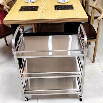 Hotpot restaurant vegetable rack multi-layer vegetable rack skewers fragrant barbecue three-layer restaurant storage rack commercial rack