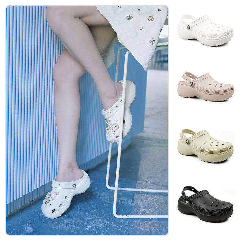 Crocs Classic Cloud Clogs Women's Outdoor Casual Beach Shoes Sandals 206750