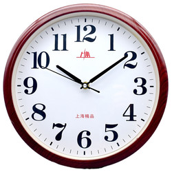 Authentic Shanghai Quartz Clock Simple Large Font Home Elderly Bedroom Living Room Silent Wall Clock Modern Clock