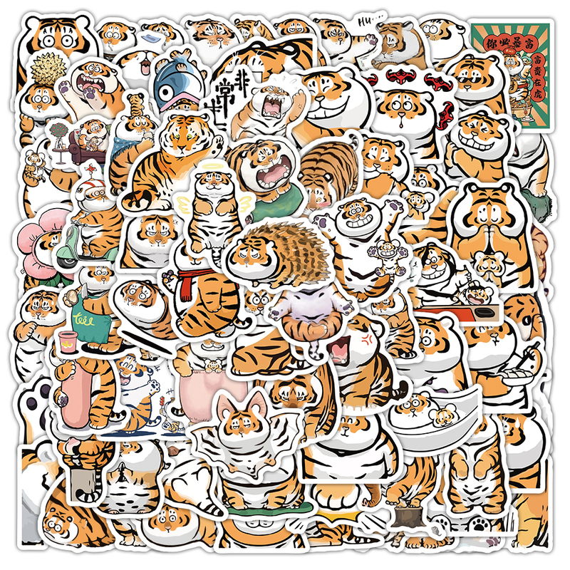 200 Chubby Tiger Stickers Cartoon Graffiti Abstract Cute Chubby Tiger Animal Merchandise Creative Luggage Notebook Water Cup Desktop Phone Case Toy DIY Decoration Waterproof Stickers 200 Chubby Tiger Stickers Cartoon Graffiti Abstract Cute Chubby Tiger Animal Merchandise Creative Luggage Notebook Water Cup Desktop Phone Case Toy DIY Decoration Waterproof Stickers