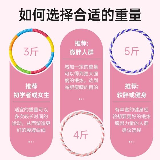 Bovarro Hula Hoop 2026 New Model Home Use Abdominal Exercise Weighted Fat Burning Non-Damaging to Waist Women's Belly Slimming Fitness Equipment