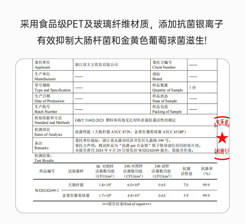安享好物 安享A级筷子-炊大皇马卡龙色合金筷 国标 