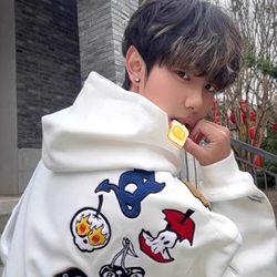 2025 New Spring and Autumn National Trend Heavy Embroidery Billiards Hooded Sweatshirt Men's American Casual Cool Top Hoodie