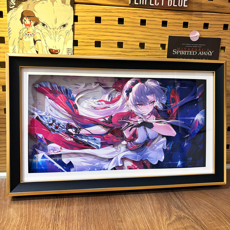 Mingchao Kelaita Coast Guard Chun Peripheral Figurine 3D Pop-Up Art Girlfriend Anime Birthday Gift Bedroom Wall Hanging