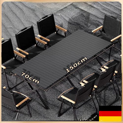 German Portable Folding Table Camping Picnic Table and Chairs Set Outdoor Egg Roll Table and Chairs Camping Table and Chairs