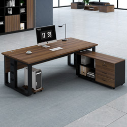 Single Desk Desktop Computer Desk Office Desk Manager Desk Single Staff Table and Chair Combination