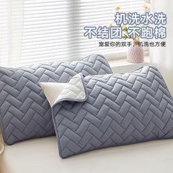 베개 타월 1 쌍 샷 2 개의 새로운면 두꺼운 머리 오일 방지 땀 흘림 베개 케이스 스트랩이 떨어지지 않습니다.