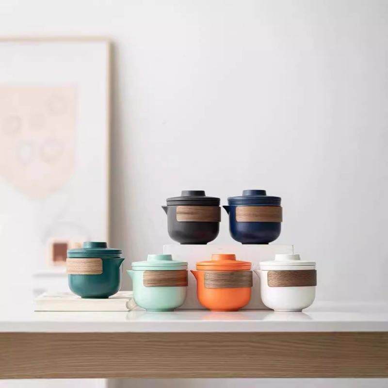 Travel-style tea set small set portable quick cup outdoor dew 001 camp travel teapot cup one pot