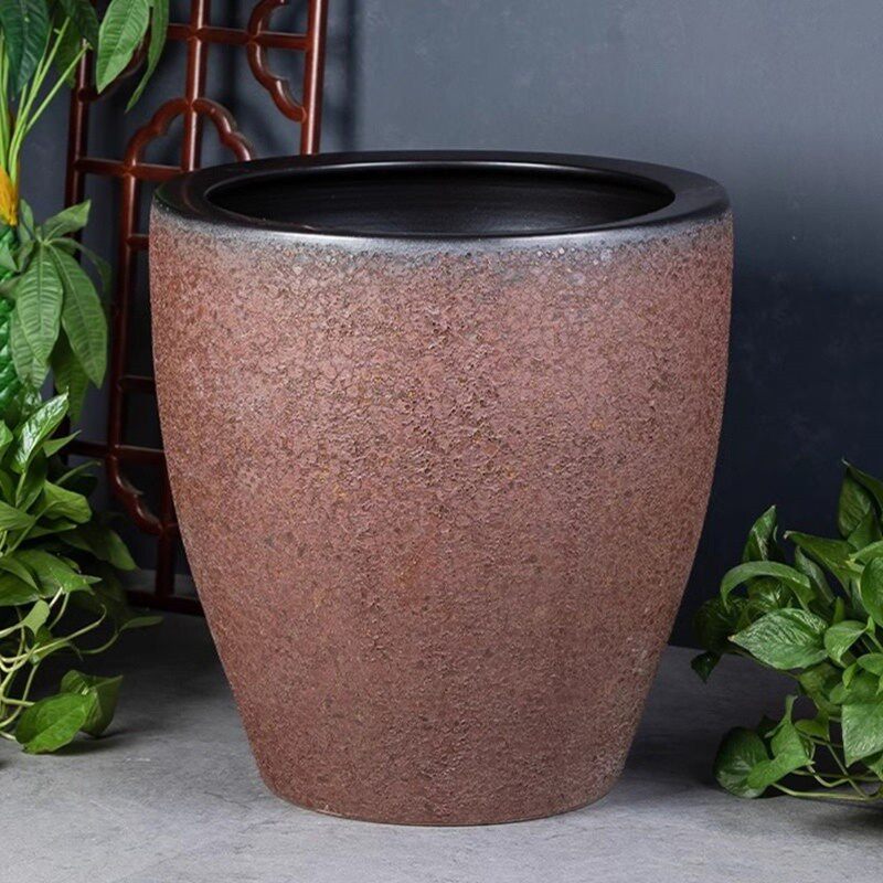 Old-style coarse clay jar, rural water tank, unglazed clay pottery courtyard, extra-large fish farming, pickled vegetables, fermentation, water storage, and sauce drying manufacturer