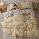Class A autumn and winter maternal and infant Indian cotton pure cotton four-piece set cotton knitted 34 bedding quilt cover bed sheet 100
