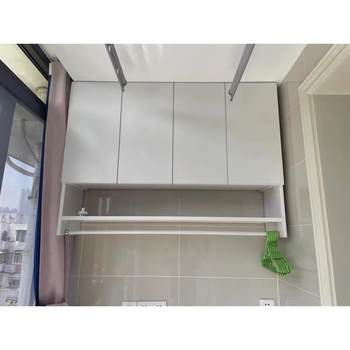 Customized space aluminum balcony hanging cabinet towel storage cabinet aluminum alloy shoe cabinet washing machine cabinet storage cabinet wall cabinet free shipping