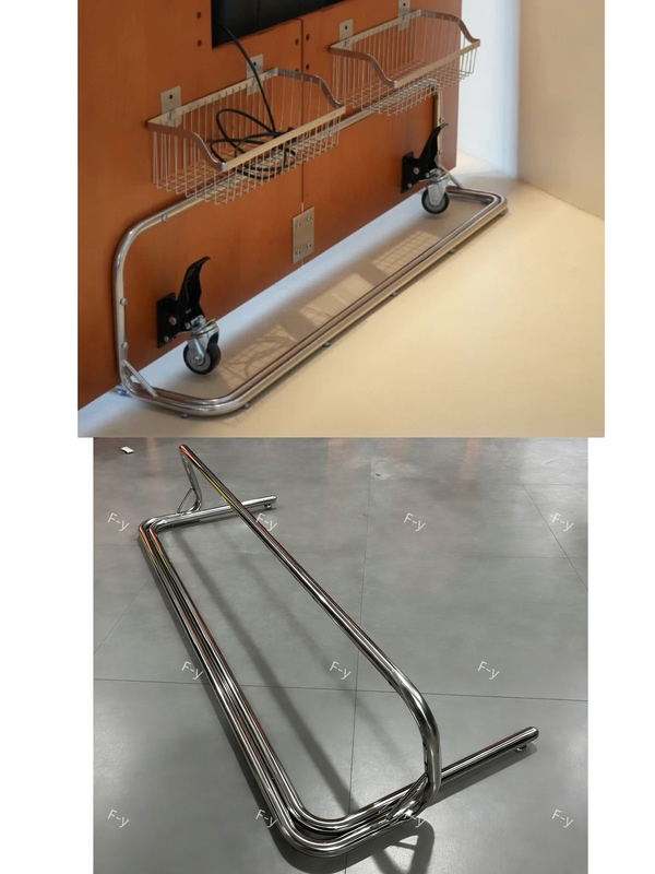 Stainless Steel Floor Stand for Small Apartments, Tv Background Wall Stand, Modern Minimalist Retro Style Hanging Rack, Monitor Stand Stainless Steel Floor Stand for Small Apartments, Tv Background Wall Stand, Modern Minimalist Retro Style Hanging Rack, Monitor Stand