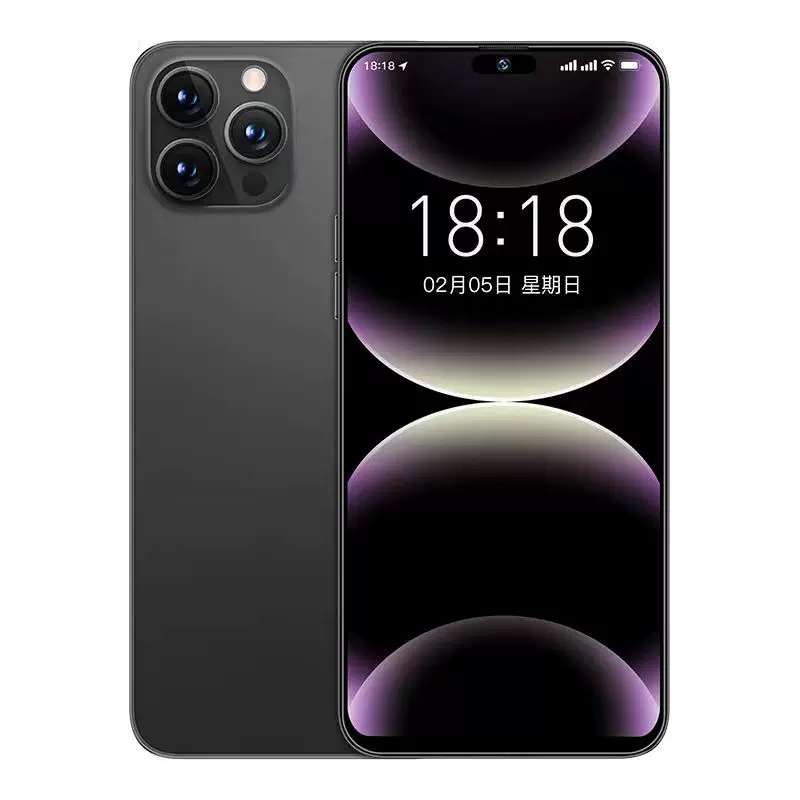 Смартфон i16, 5G, 6,8-дюймовый экран, 16 ГБ оперативной + 1024 ГБ памяти (Android)
