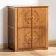 Kitchen storage rack dining side cabinet solid wood living room storage tea cabinet simple bowl cabinet Nanzhu multi-layer floor-standing storage cabinet