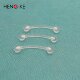 Hypoallergenic plastic invisible navel nail navel ring buckle sheath transparent soft rod eyebrow nail eyebrow ring piercing jewelry for men and women
