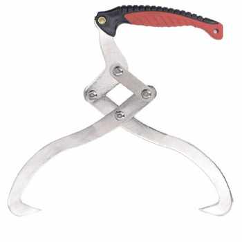 Galvanized Chrome-Plated Log Grab Hook, Log Clamp, Wood Stacking Assistant, Small Lifting Hook, Wood Lifting Hook