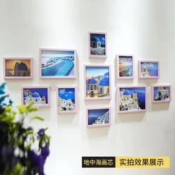 Modern Simple European Style Photo Wall Living Room Bedroom Photo Frame Wall Sticker 11 Frame Creative Combination Hanging Decorative Painting