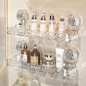 Washing table storage rack wall-mounted without punching triangle bathroom bathroom suction cup storage rack toilet bathroom wall