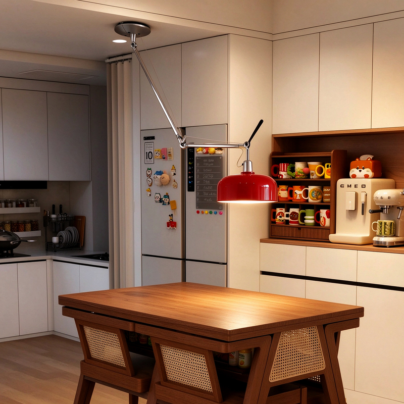 Daguanyuan Memphis Swing Arm Retractable Chandelier Can Be Moved 2026 New Model Italian Style Living Room Bedroom Study Dining Room Lamp Daguanyuan Memphis Swing Arm Retractable Chandelier Can Be Moved 2026 New Model Italian Style Living Room Bedroom Study Dining Room Lamp