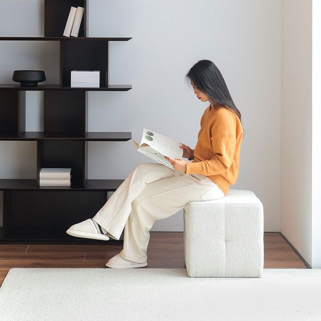 Bookcase Bookshelf Living room storage rack Floor-standing office storage rack Solid wood Home modern minimalist Italian minimalist style