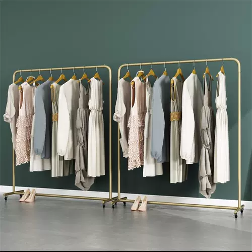 Одежда на дисплее стойка для водных труб, посвященная отделению пола на полу -подвесной подвесной на боковой вешалках с колесами с колесами с колесами