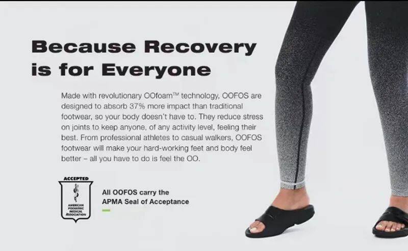 Оригинальные сандалии oofos - легкие туфли для обуви для восстановления 0 levels 