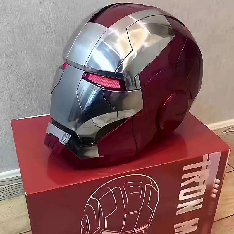 Iron Man Helmet Jarvis 1:1 Collectible Mk5 Helmet Intelligent Voice Control Three-In-One Technology Can Light up and Open and Close