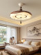 Song-Style Aesthetic Bedroom Lamp, Ceiling Lamp, Retro Fabric 2026 New Model Lighting, French Mid-Century Style Dining Room Lamp