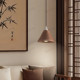 Song Dynasty Aesthetic Solid Wood Small Pendant Light with a Vintage Style and Unique Atmosphere for Bedroom, Bedside, Bar Counter, Hallway, and Entryway Long-Line Lamp