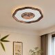 Sung Dynasty Aesthetic Bedroom Ceiling Light, Walnut Wood, New Chinese Style Landscape Pavilion, Room, Dining Room, Study, Eye-Protection Solid Wood Lamp