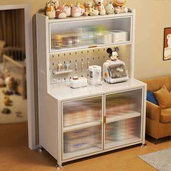 Kitchen baby feeding counter storage cabinet environmentally friendly baby supplies storage rack floor-standing large capacity sorting storage cabinet