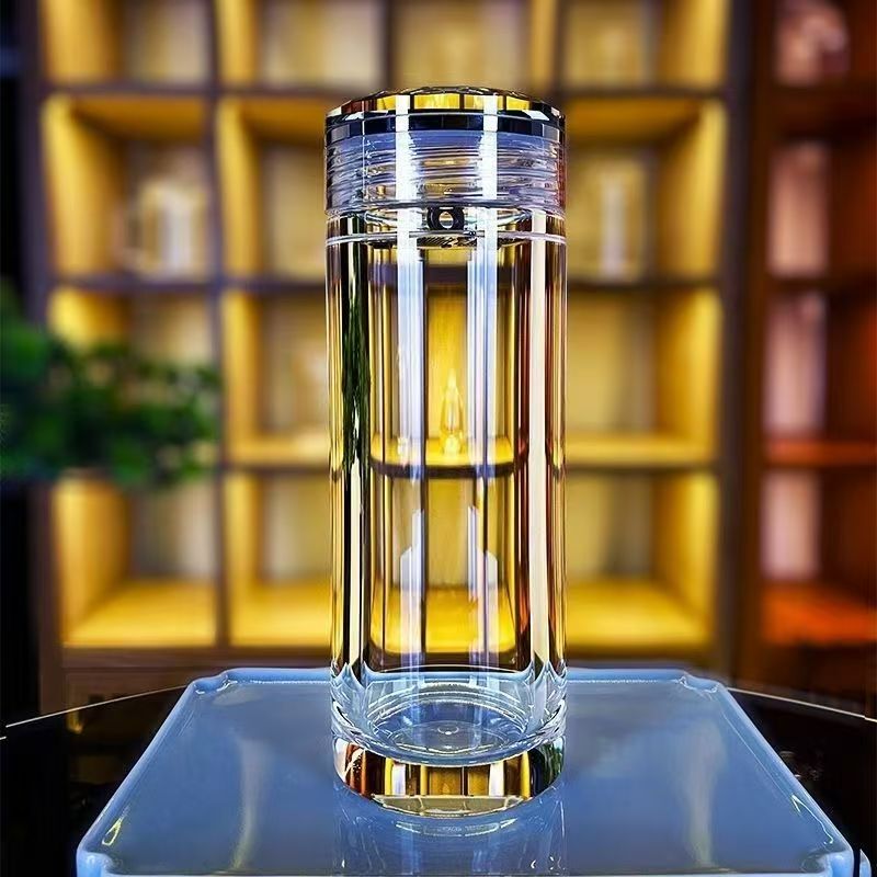 Crystal Glass Cup Made from Raw Stone from the East China Sea, Hand-Polished by Master Craftsmen, High-End Tea Cup for Car and Office Use Crystal Glass Cup Made from Raw Stone from the East China Sea, Hand-Polished by Master Craftsmen, High-End Tea Cup for Car and Office Use