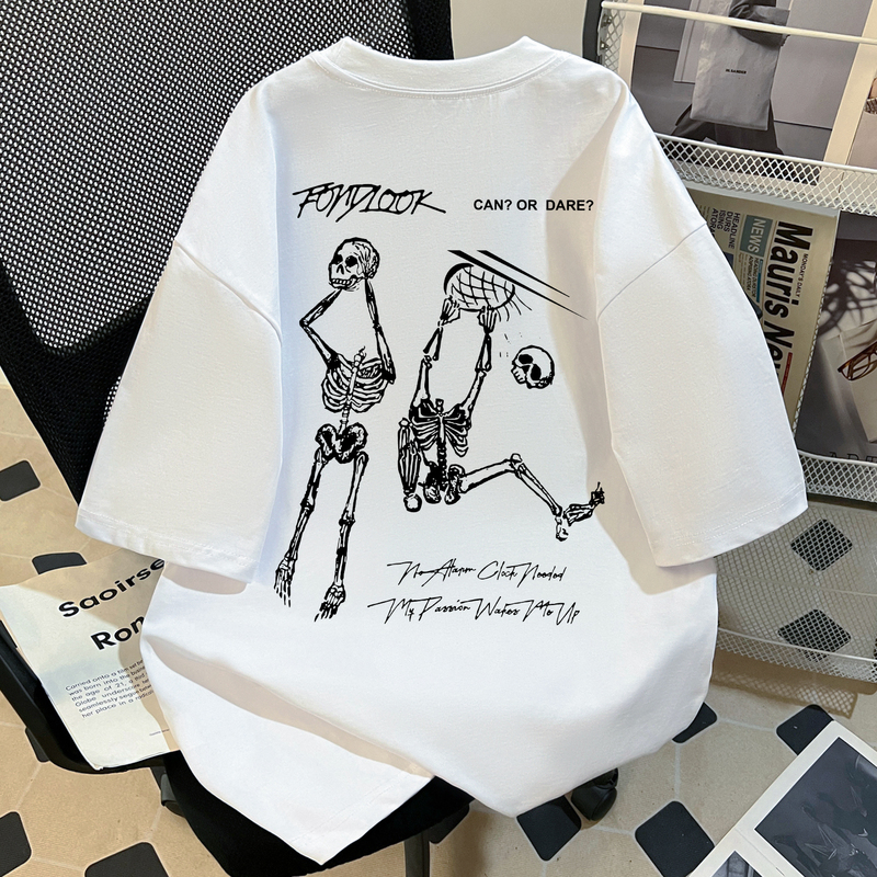 Sta Flagship Store Trendy Brand Heavyweight Pure Cotton Short-Sleeved T-Shirt for Boys Summer New American High Street Loose Casual Top Sta Flagship Store Trendy Brand Heavyweight Pure Cotton Short-Sleeved T-Shirt for Boys Summer New American High Street Loose Casual Top